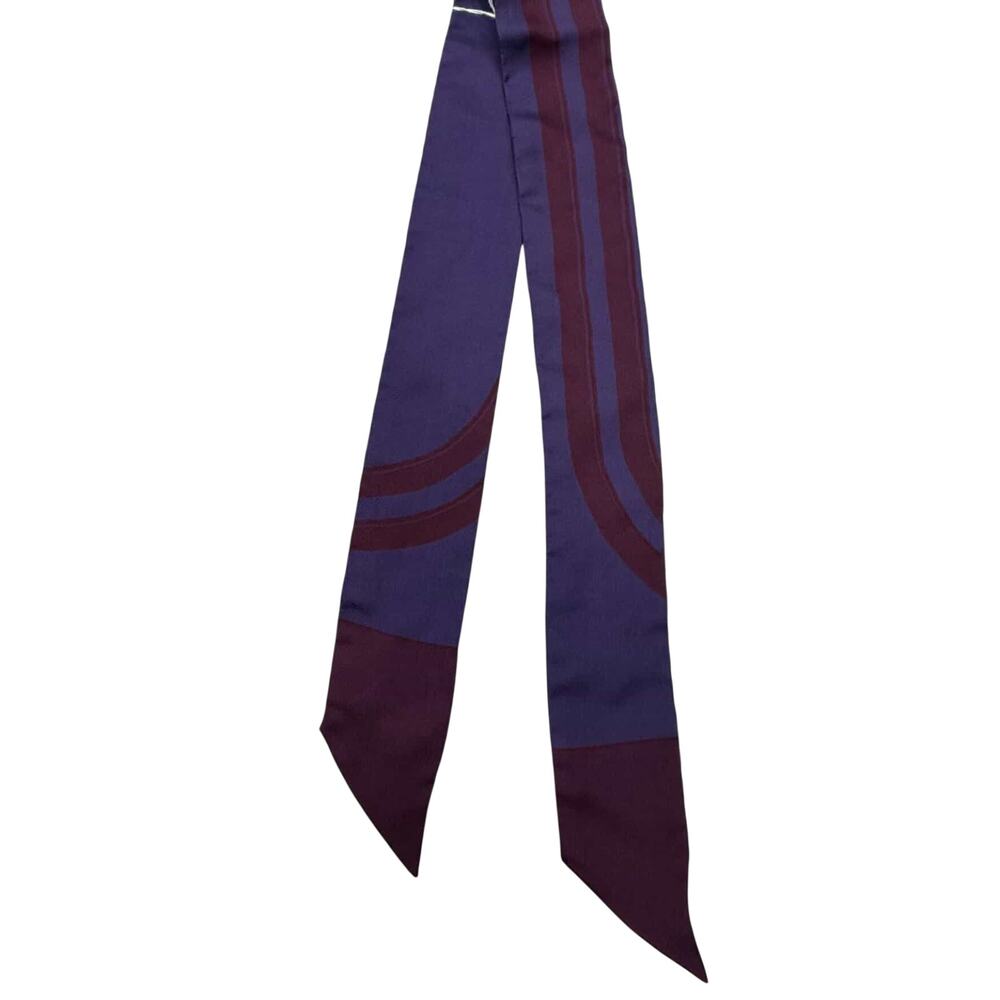 Hermes Silk Twilly Scarf featuring the Brides de Gala pattern